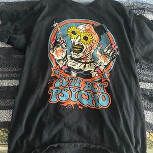 Hot Topic Black 'Cute But Psycho' Graphic Tee